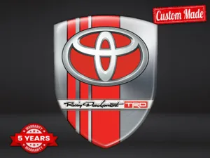 Toyota Sticker Auto Finition Chic Étiquettes Véhicule Personnalisées